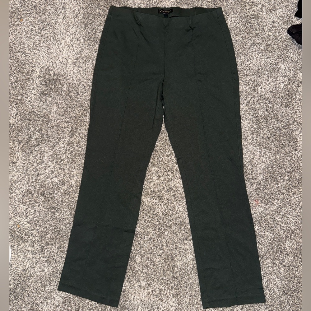 Dark Green Stretchy Dress Pants